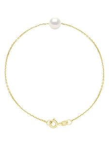 Pearl Addict Złota bransoletka z perłą rozmiar: onesize. Żółte bransoletki Pearl Addict, z perłą, złote. Za 208,99 zł.