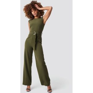 NA-KD Party Belted Waist Jumpsuit - Green. Kombinezony marki NA-KD Party. Za 242,95 zł.
