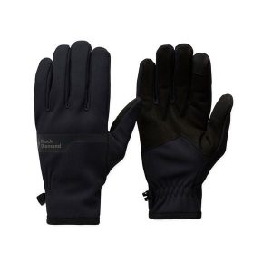 Rękawiczki softshellowe Black Diamond Everyday Softshell Gloves. Czarne rękawiczki Black Diamond, bez wzorów, z softshellu. Za 119,99 zł.