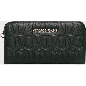 Versace Jeans - Portfel. Czarne portfele marki Versace Jeans, z jeansu. W wyprzedaży za 259,90 zł.