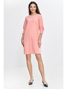 Nife Sukienka w kolorze łososiowym rozmiar: 40. Pomarańczowe sukienki Nife, na co dzień, bez wzorów, bez kołnierzyka, bez ramiączek, mini, proste. Za 147,56 zł.