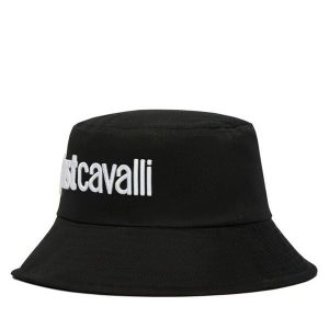 Kapelusz Just Cavalli. Czarne kapelusze Just Cavalli, bez wzorów. Za 294,99 zł.