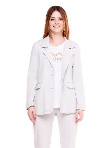 Damska marynarka Cristal Shine. Szare marynarki i żakiety LEONE 1947 APPAREL, l, bez wzorów, z bawełny, sportowe. Za 168,36 zł.