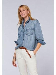 Polo Sylt Koszula dżinsowa - Regular fit - w kolorze niebieskim rozmiar: XL. Niebieskie koszule Polo Sylt, xl, bez wzorów, z lyocellu, bez kołnierzyka, bez ramiączek. Za 144,92 zł.