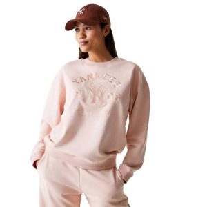 Bluza New Era Wmns Mlb Tonal Grphc Os Crew Neyyan Prs Damskie. Czerwone bluzy New Era, s, bez wzorów, z bawełny, bez kaptura. Za 288,45 zł.