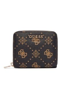 Guess Portfel Allegra Logo Slg SWGP24 89137 Brązowy. Brązowe portfele Guess, z aplikacjami, ze skóry. Za 214,99 zł.