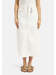 Smith & Soul Spódnica dżinsowa w kolorze białym rozmiar: L. Białe spódnice Smith & Soul, l, bez wzorów, maxi. Za 173,99 zł.