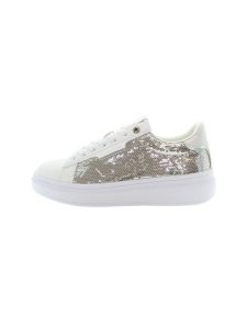 U.S. Polo Assn. Sneakersy w kolorze srebrno-białym rozmiar: 38. Białe trampki U.S. Polo Assn., z aplikacjami, bez zapięcia. Za 241,56 zł.