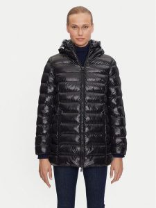 Geox Kurtka zimowa Zosma W4628A TC191 F0284 Czarny Regular Fit. Czarne kurtki Geox, na zimę, bez wzorów, z syntetyku, bez kaptura. Za 589,99 zł.