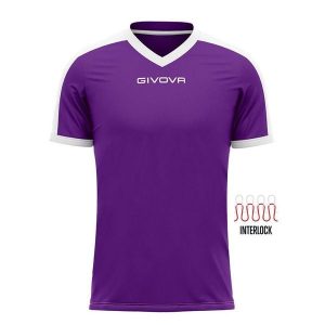 Koszulka piłkarska dla dorosłych Givova Revolution Interlock. Białe bluzki Givova, xs, bez wzorów, sportowe, bez kołnierzyka, bez ramiączek. Za 159,99 zł.