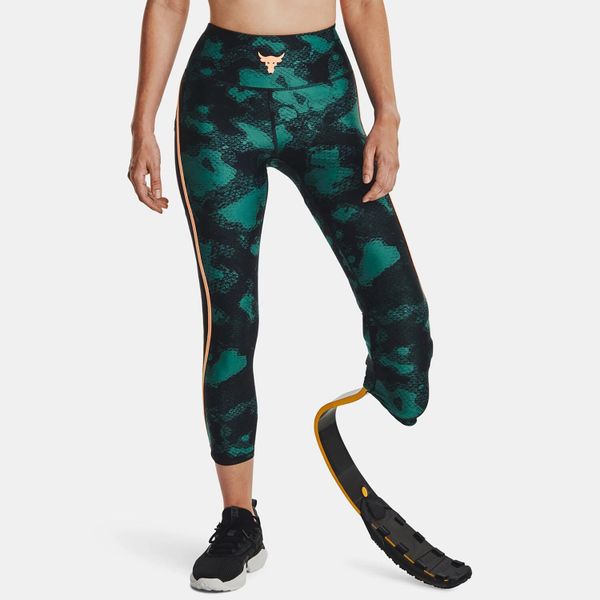 Legginsy damskie Under Armour PROJECT ROCK HeatGear ANKLE LG. Zielone legginsy Under Armour, bez wzorów. Za 169,99 zł.