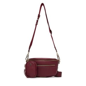 Torebka Steve Madden. Czerwone listonoszki Steve Madden, bez wzorów, bez dodatków. Za 319,99 zł.