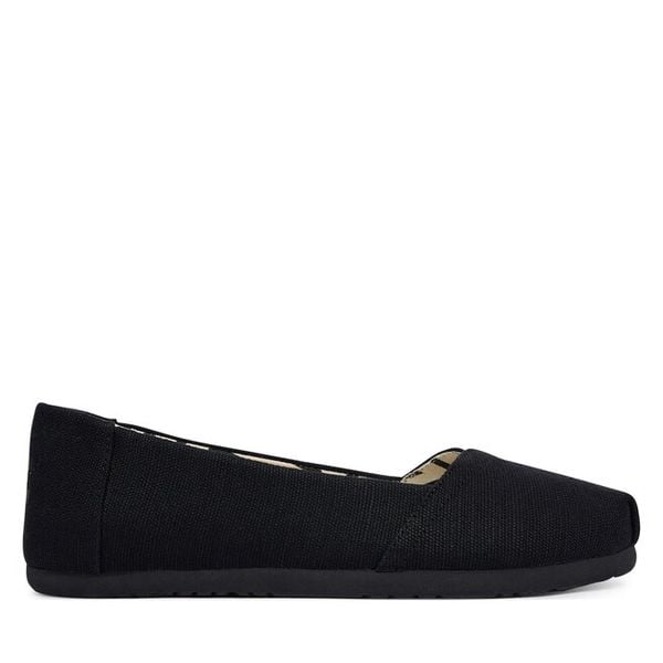 Baleriny Toms. Czarne balerinki Toms, bez wzorów, bez obcasa, bez zapięcia. Za 249,99 zł.
