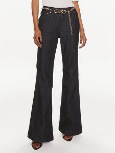 MICHAEL Michael Kors Jeansy MS39041M24 Granatowy Flared Fit. Niebieskie jeansy MICHAEL Michael Kors, bez wzorów, z bawełny. Za 669,99 zł.