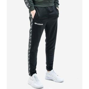 Givova College Sportbroek Zwart XL - Wygodne i Oddychające Spodnie Sportowe. Czarne spodnie dresowe Givova, xl, bez wzorów, z poliesteru. Za 112,42 zł.