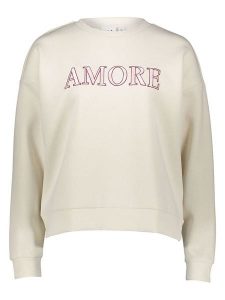 Vila Bluza w kolorze kremowym rozmiar: L. Brązowe bluzy Vila, l, bez wzorów, bez kaptura. Za 91,99 zł.