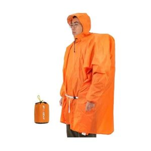 Peleryna przeciwdeszczowa Sleeve. Brązowe kurtki 3F UL GEAR, bez wzorów, bez kaptura. Za 169,99 zł.