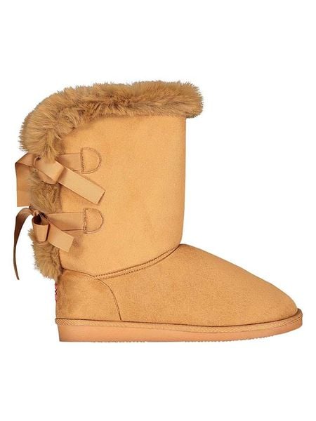 Geographical Norway Kozaki zimowe "Omarie" w kolorze jasnobrązowym rozmiar: 38. Brązowe kozaki Geographical Norway, na zimę, bez wzorów, z futra, bez obcasa, bez zapięcia. Za 87,81 zł.