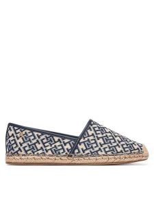 Tommy Hilfiger Espadryle Th Monogram Jacquard FW0FW09501 Brązowy. Brązowe espadryle TOMMY HILFIGER, bez wzorów, z materiału, bez obcasa. Za 289,99 zł.