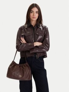 Tommy Hilfiger Torebka Soft Leather Shoulder Bag AW0AW18307 Bordowy. Czerwone torebki klasyczne TOMMY HILFIGER, bez wzorów, ze skóry, bez dodatków. Za 684,99 zł.