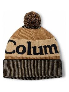 Columbia Czapka beanie w kolorze beżowym rozmiar: onesize. Brązowe czapki Columbia, bez wzorów, z polaru. Za 68,95 zł.