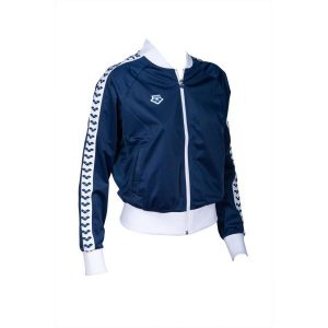 Damska bluza dresowa Arena Relax IV. Białe kurtki Arena, bez wzorów, z dresówki, bez kaptura. W wyprzedaży za 250,00 zł.