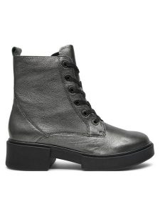 Caprice Trapery 9-25101-43 Szary. Szare buty zimowe Caprice, ze skóry, bez obcasa, bez zapięcia. Za 549,99 zł.