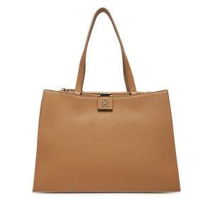 Torebka Tommy Hilfiger. Brązowe torebki klasyczne TOMMY HILFIGER, bez wzorów, bez dodatków. Za 409,99 zł.