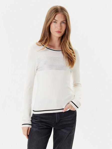 Liu Jo Sport Sweter TF5209 MS49I Écru Regular Fit. Swetry klasyczne Liu Jo Sport, s, z wiskozy, bez kołnierzyka. Za 579,99 zł.